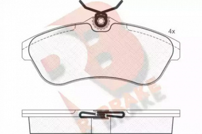 R BRAKE rb1451 -  Комплект тормозных колодок, дисковый тормоз